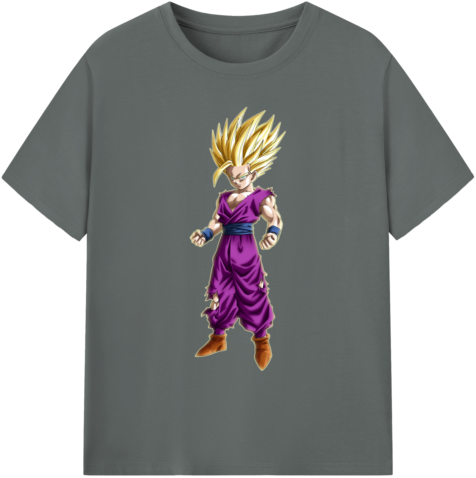 （画像用） ドラゴンボール 孫 悟飯（そんごはん）DRAGON BALL Son Gohan 綿100％ メンズ半袖Tシャツ｜肌触りやわらか＆通気性